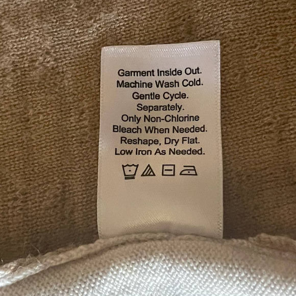 Coldwater Creek Womens Wool Cardigan Open Front Size XS Cream Tan - Picture 6 of 8